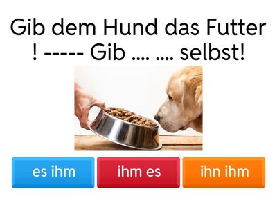 SPN 3 E7  A2.1. Stellung der Objekte - NUR Pronomen