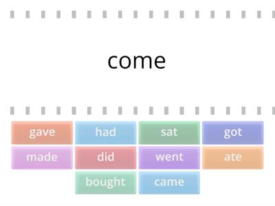 Irregular Past Tense Verbs