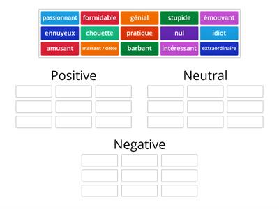 Adjectives to describe TV programmes