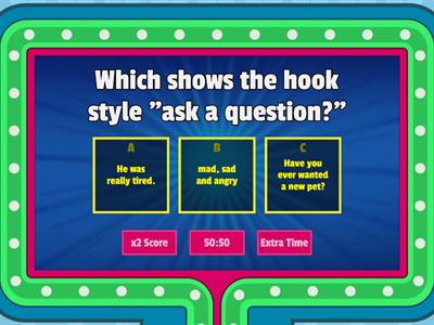 Persuasive Writing - Writing strong introductions with hooks!