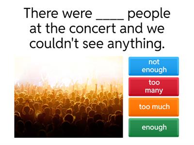 Complete Preliminary Un.7 - too & enough