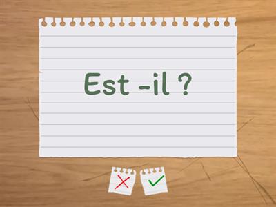 Je conjugue l'auxiliaire être à la forme interrogative