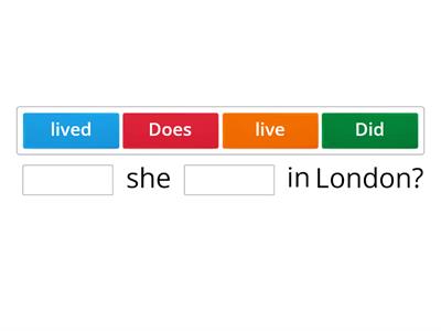  INGLESE( Simple Past):FRASI INTERROGATIVE -SCEGLI LA COSTRUZIONE CORRETTA 