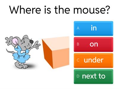 PET - Prepositions of place