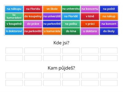  Kde nebo kam? Lekce 8