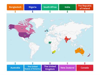 English speaking countries