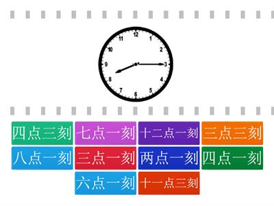 G2 CFL Lesson 12 时间---“刻” Time---"a quarter of an hour"