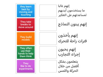 Kinesthetic learners