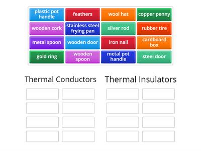 Conductors and Insulators Sort