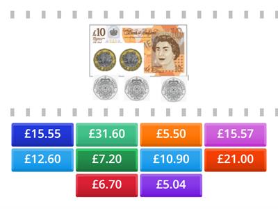 Money - adding over £1
