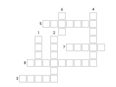 Crossword 5 класс unit 7 p. 58