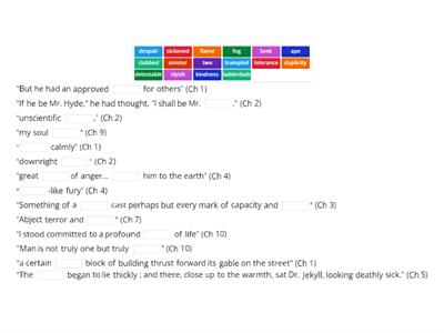 Jekyll and Hyde Key Quotations