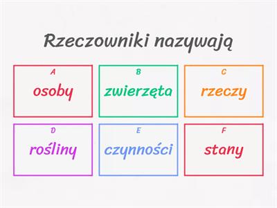 RZECZOWNIKI - test