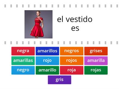 La ropa y los colores