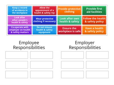 Health & Safety Responsibilities