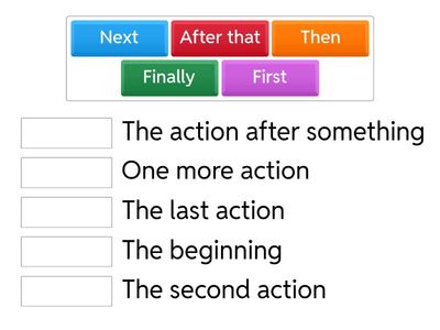Match the Time Linkers 