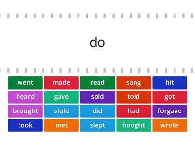 Irregular Verbs past simple