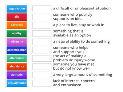 Vocabulary 1