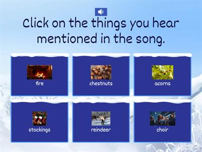 Christmas Vocabulary - Music round