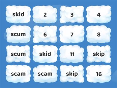 sc, sk, sn, sm Initial S Blends Memory