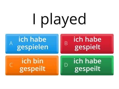 Y8 German - Past Tense