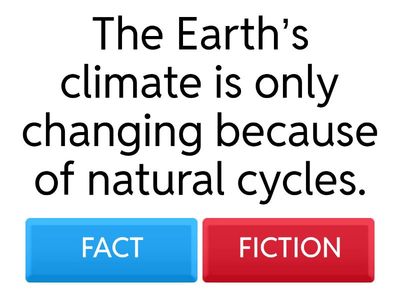 Fact or fiction- Climate change?!