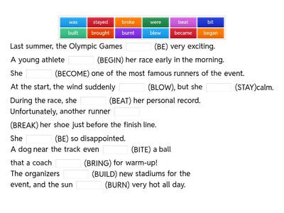 Texte à trou : BE-BURN