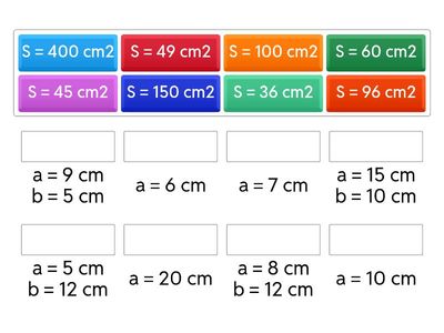 Obsah čtverce a obdélníku