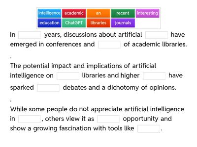 Artificial Intelligence in Libraries