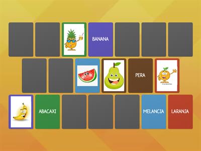 JOGO DA MEMÓRIA DAS FRUTAS