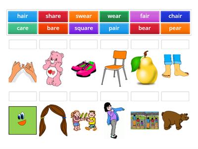 /ear, air, are/ matching