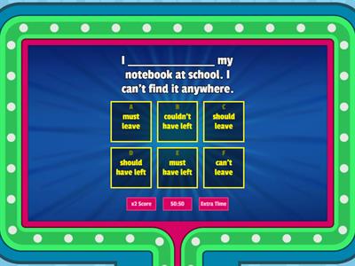 Revision: Modals, Wishes & regrets, Tenses