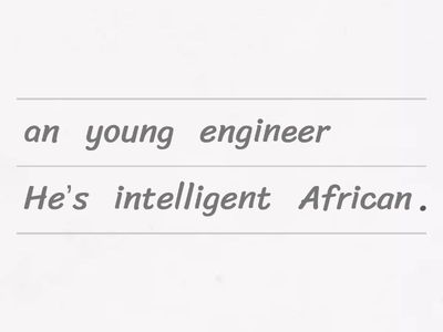 Describing People | Opinion Size Age Shape Color Origin