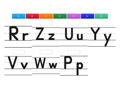 Nn-Zz 字母名聽讀