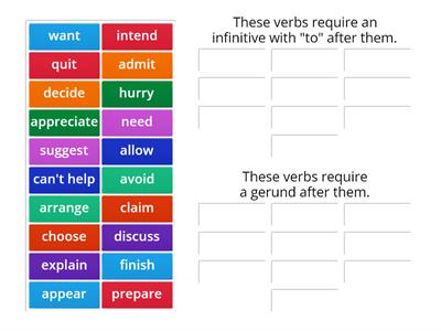 Gerunds and Infinitives - 2