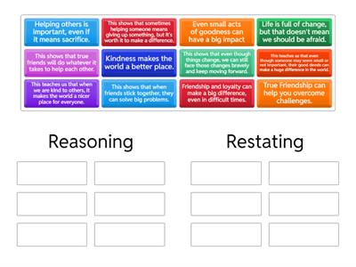 CER: Reasoning Sort (Charlotte's Web)