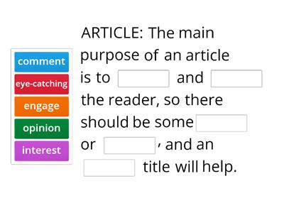 FCE Writing paper overview