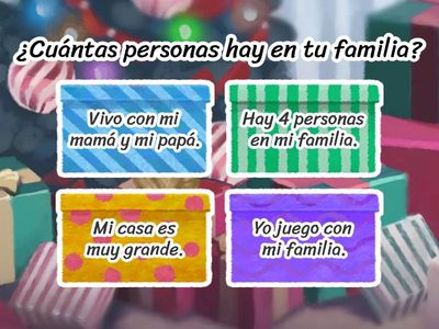Familia preguntas Multiple choice