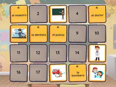 Community workers - matching game