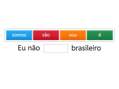 Verbo SER no presente