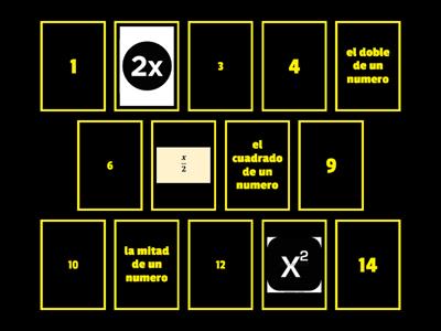 PAREJAS DE EXPRESIONES ALGEBRAICAS