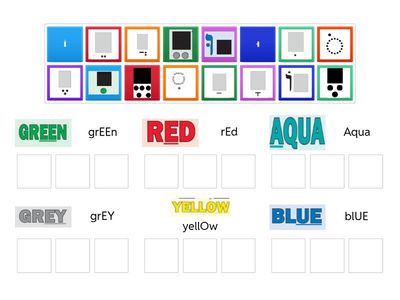 Vowel Sort Color Coding