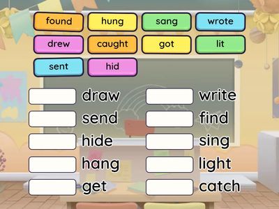  F5/U4/IRREGULAR VERBS/Match up