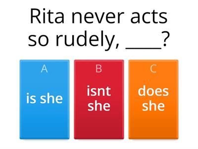 Question Tags .