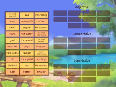 Degrees of comparison GROUPS