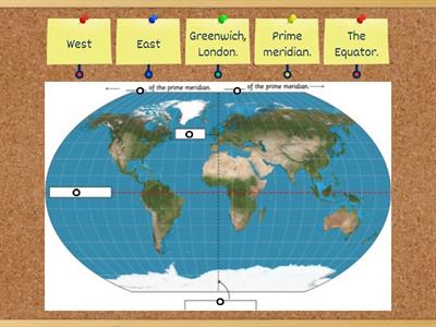 2. Select and locate the lines of longitude.