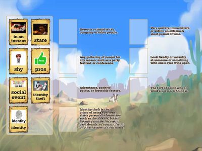 New Interactions - Chapter 3 - Reading 1 - Vocabulary Matching 2