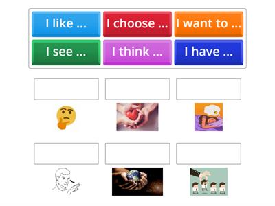I think, I want, I choose...