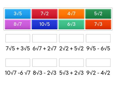 Operații cu radicali - a VII-a (CES)