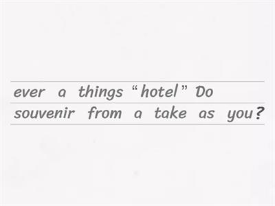 souvenirs elementary